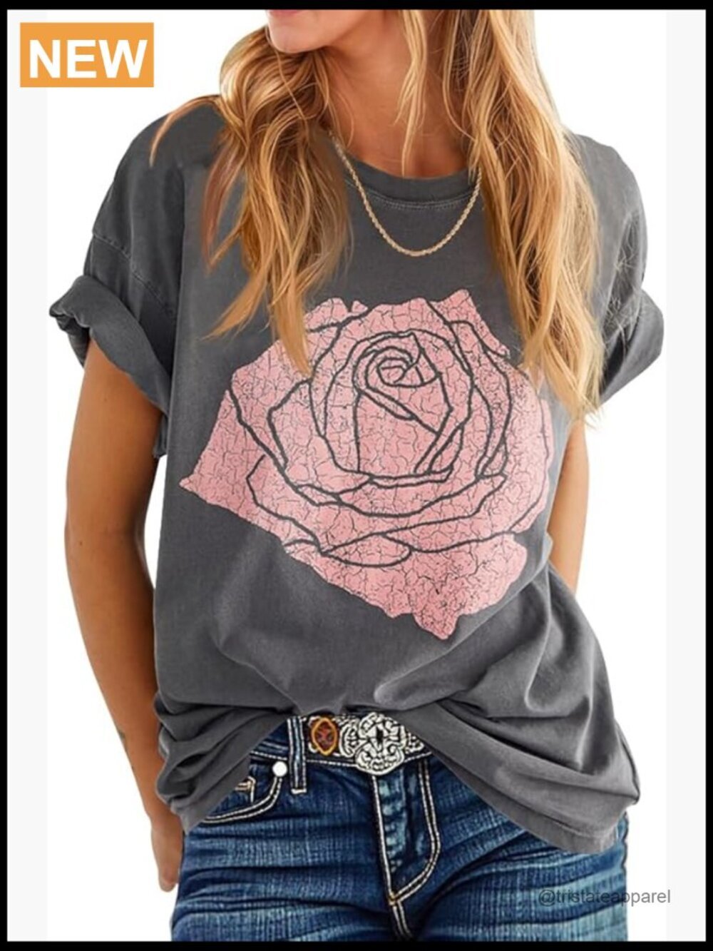 Graphic Tee Loose Fit Boyfriend Crew Neck Short Sleeve T-Shirt